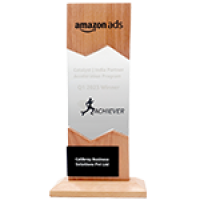 Amazon advertising excellence award recognition badge